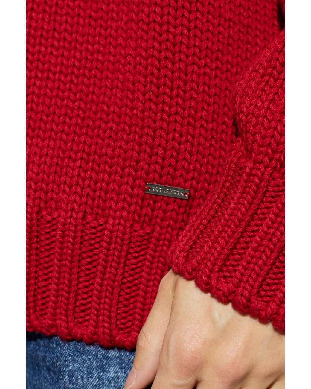 DSquared² Red Wool Sweater for men