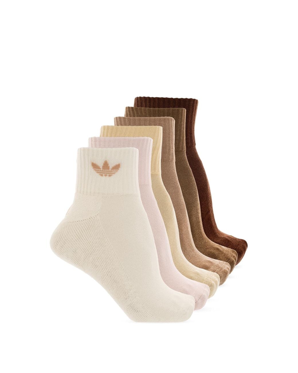 Adidas Originals Natural Six-Pack Logo Socks