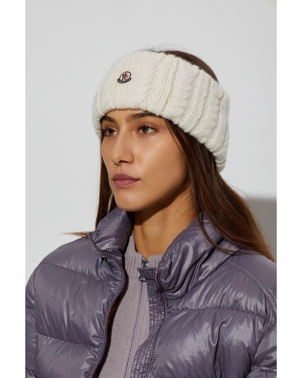 Moncler Natural Headband With Logo