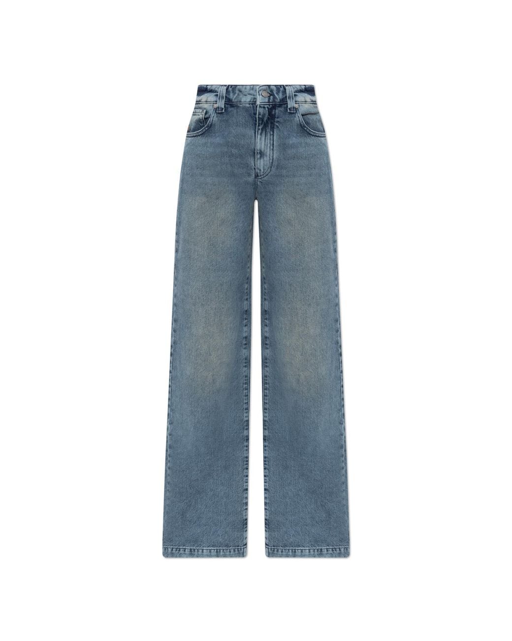 Emporio Armani Blue Wide-Leg Jeans