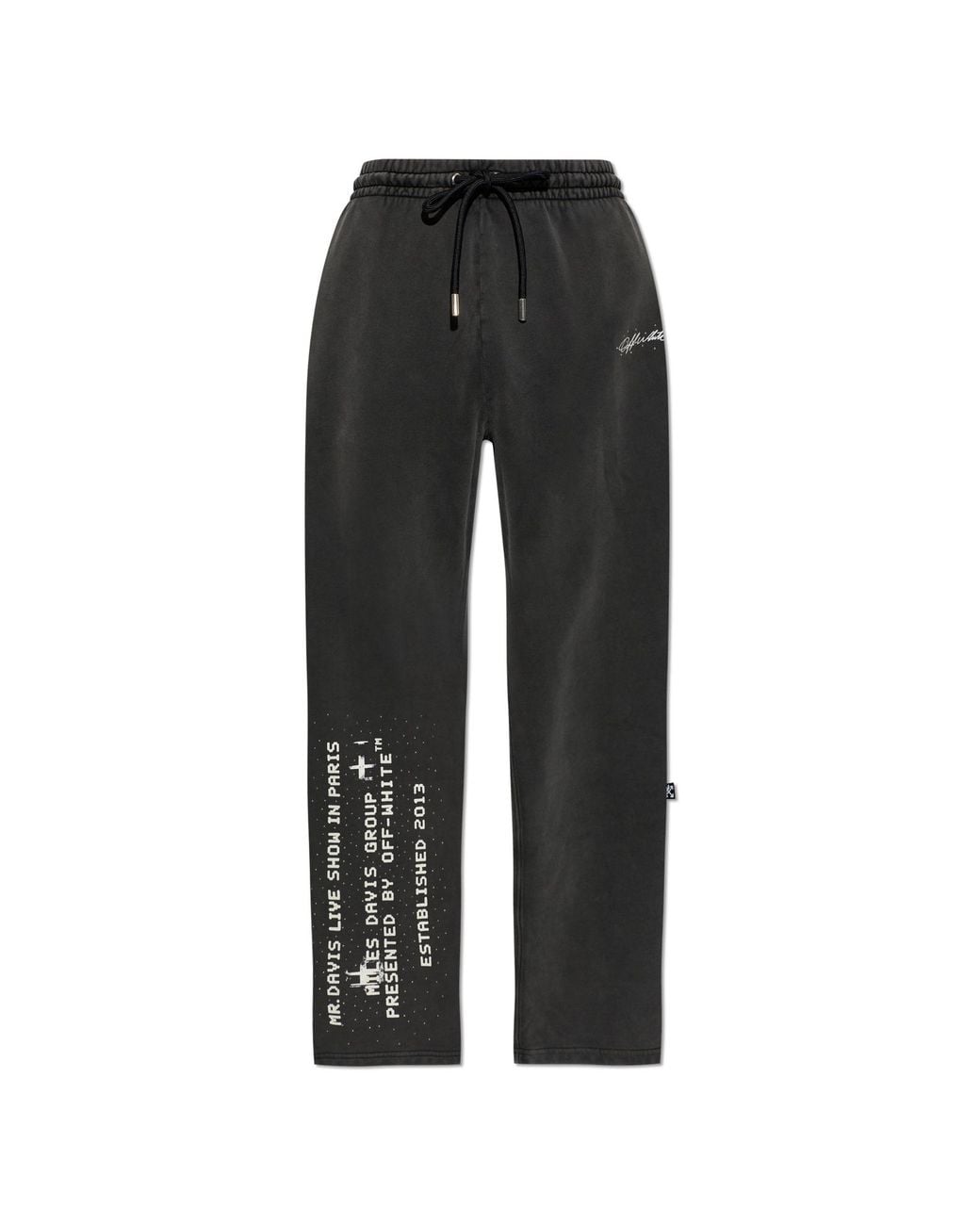 Off-White c/o Virgil Abloh Black Track Pants From The 'Mr. Davis' Collection for men