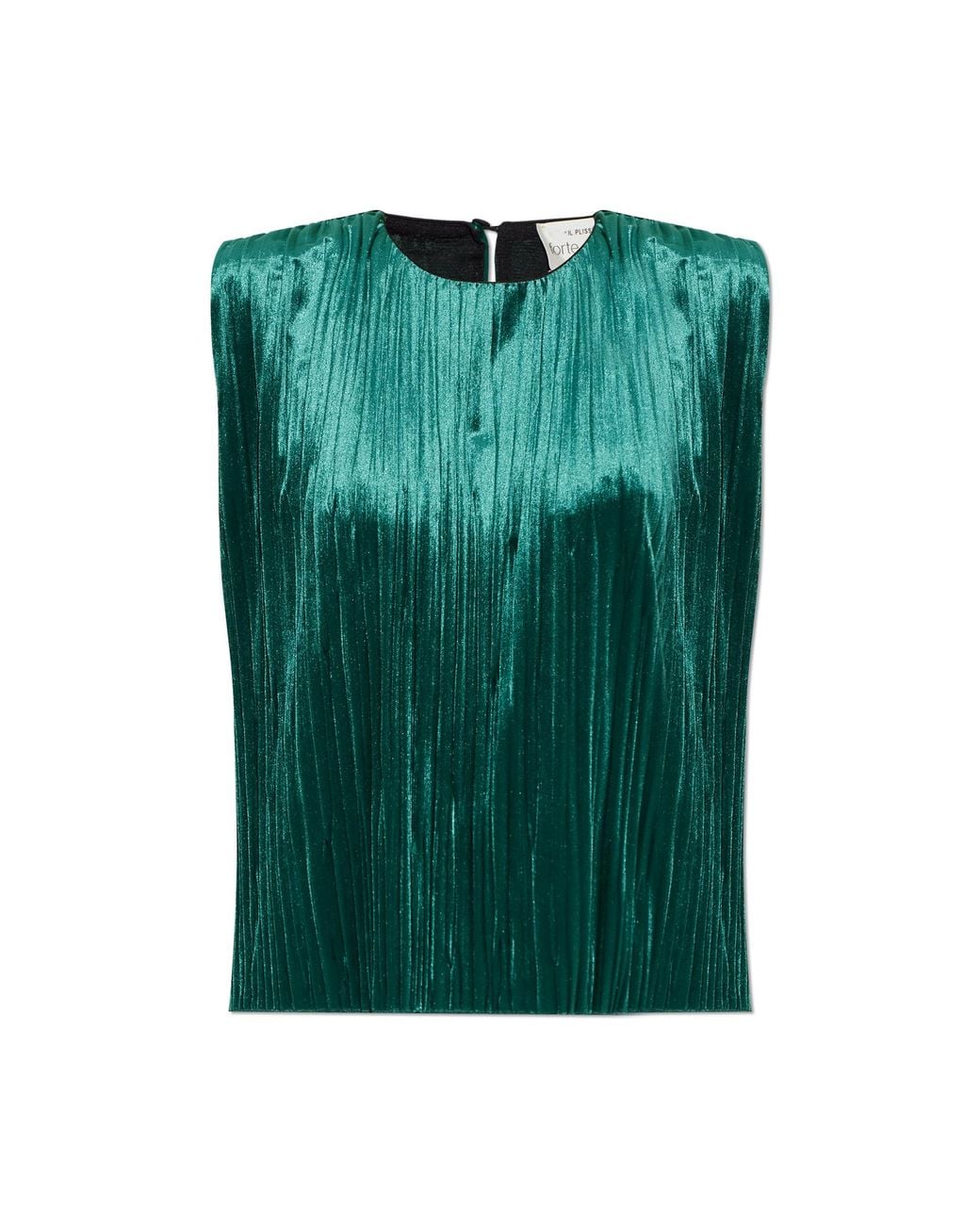 Forte_forte Green Pleated Top