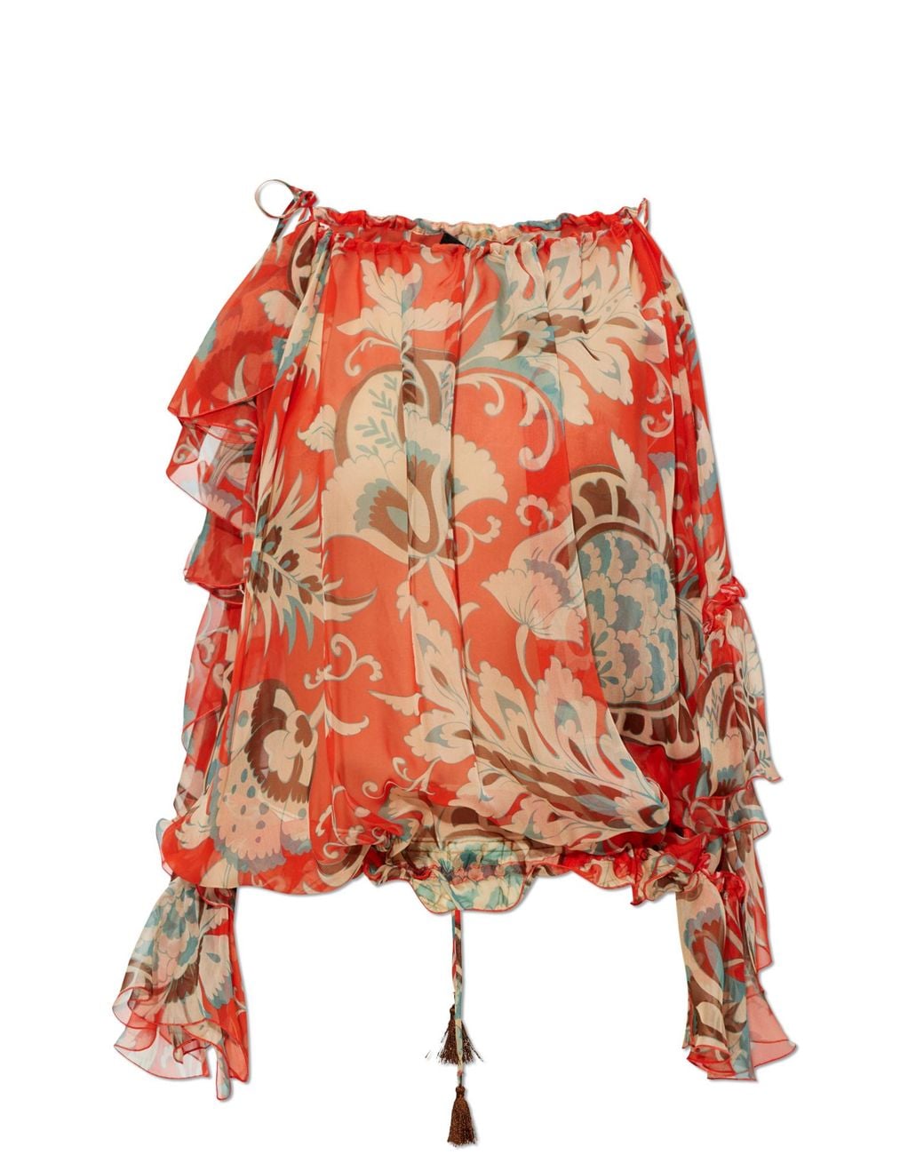 Etro Red Patterned Top
