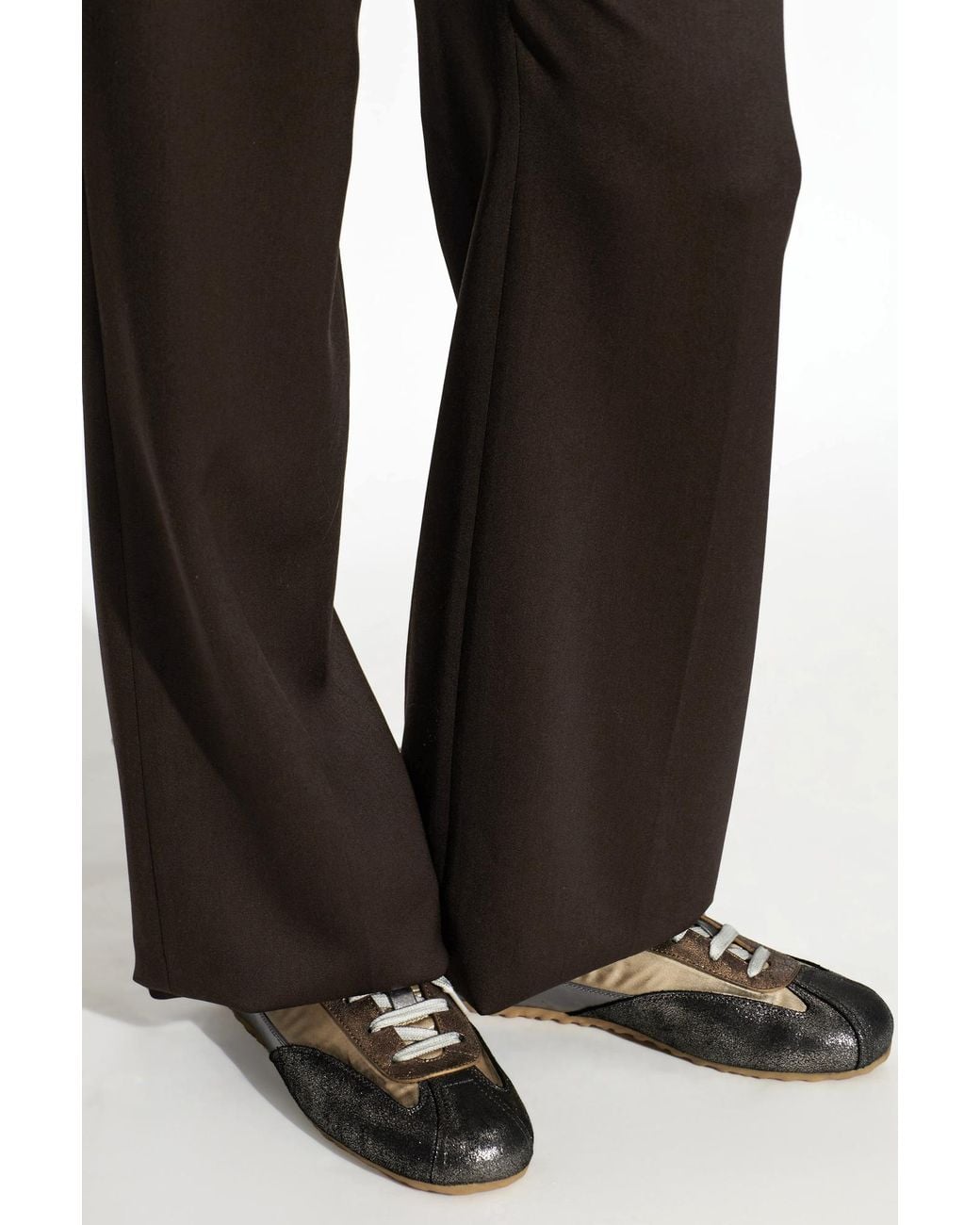 McQueen Brown Sport Shoes 'Boxe'