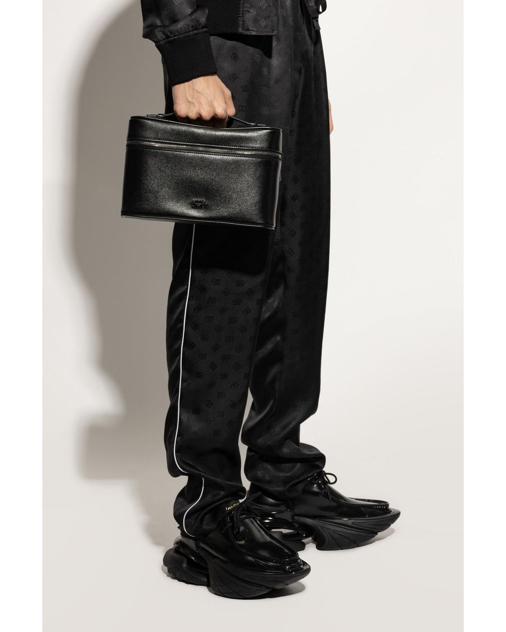 Dolce & Gabbana Black Leather Handbag for men