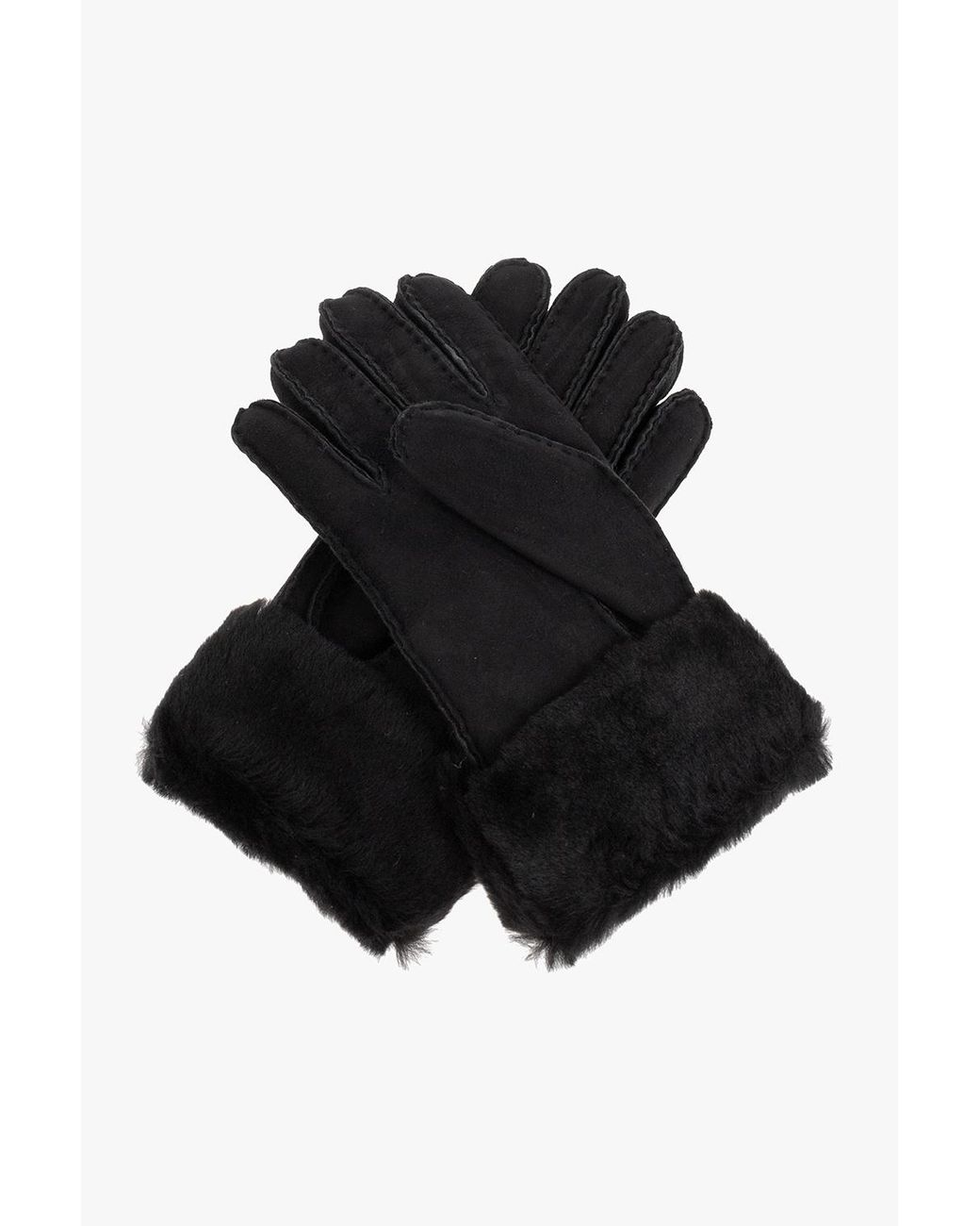 Ugg Black Gloves With Logo