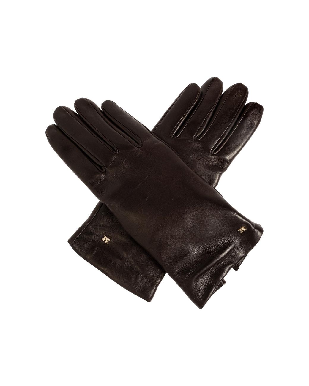 Max Mara Black Leather Gloves