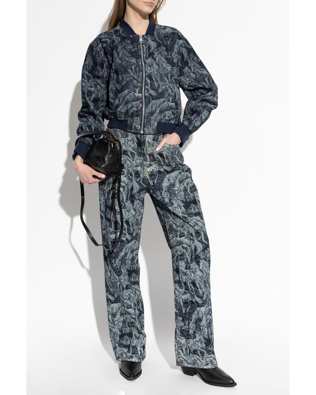 AllSaints Blue 'Kaytra' Denim Jacket