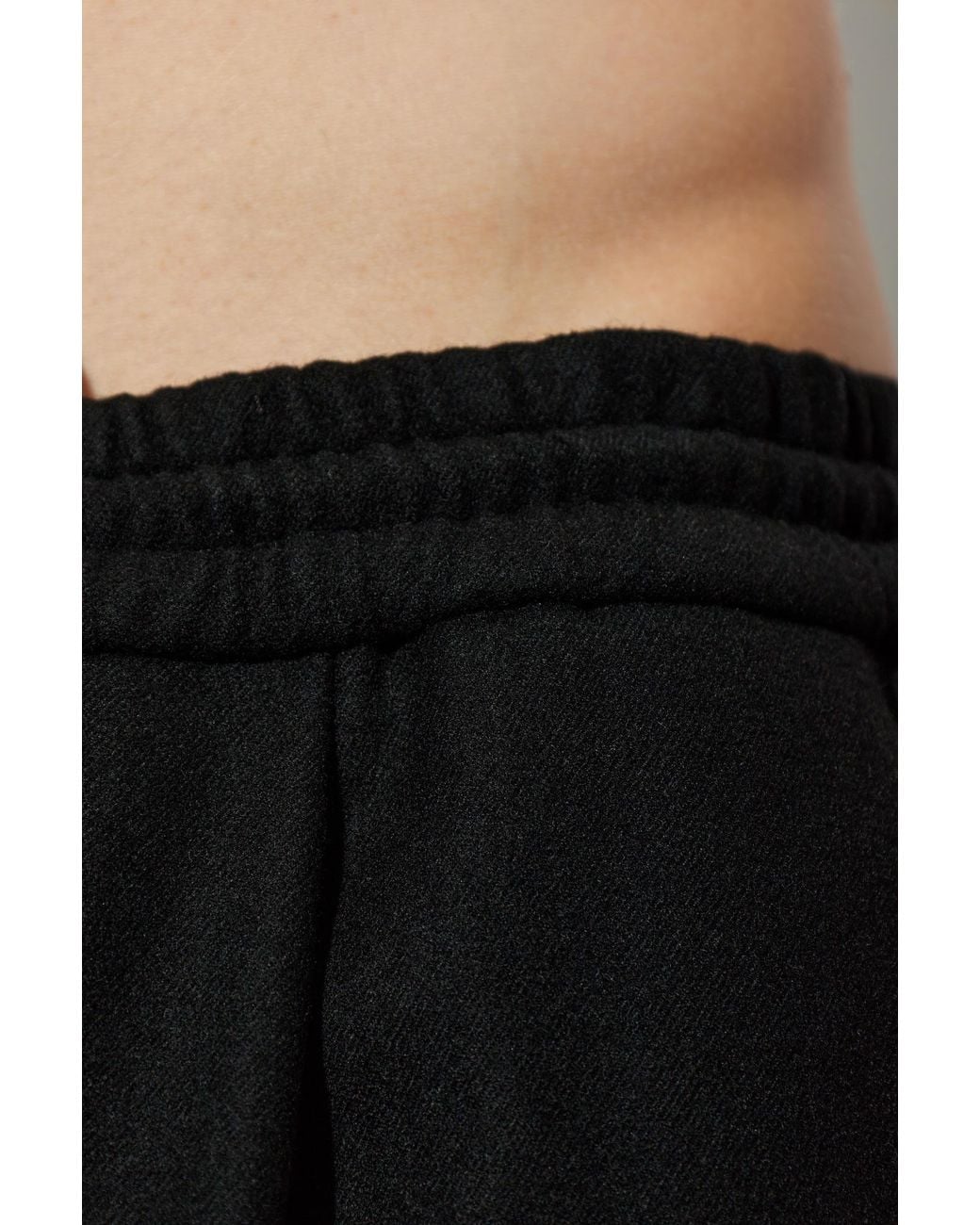 Juun.J Black Wide-Leg Wool Trousers for men