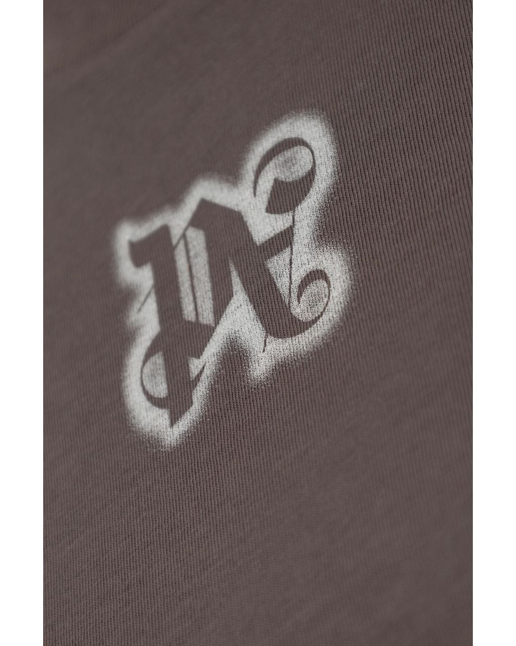 Palm Angels Brown Short Top With Long Sleeves