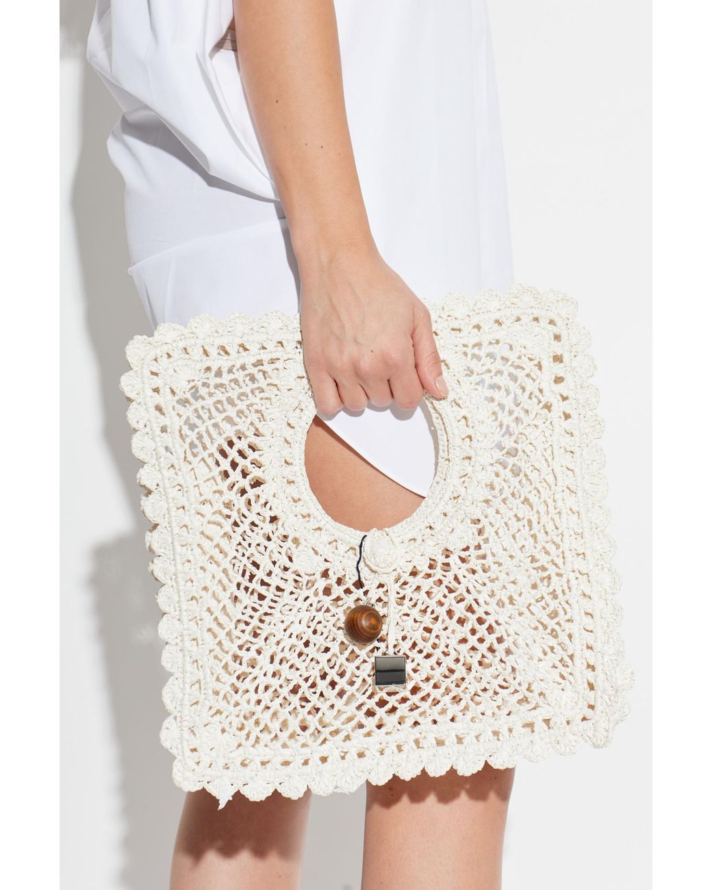Jacquemus Natural 'Spiaggia Small' Handheld Bag