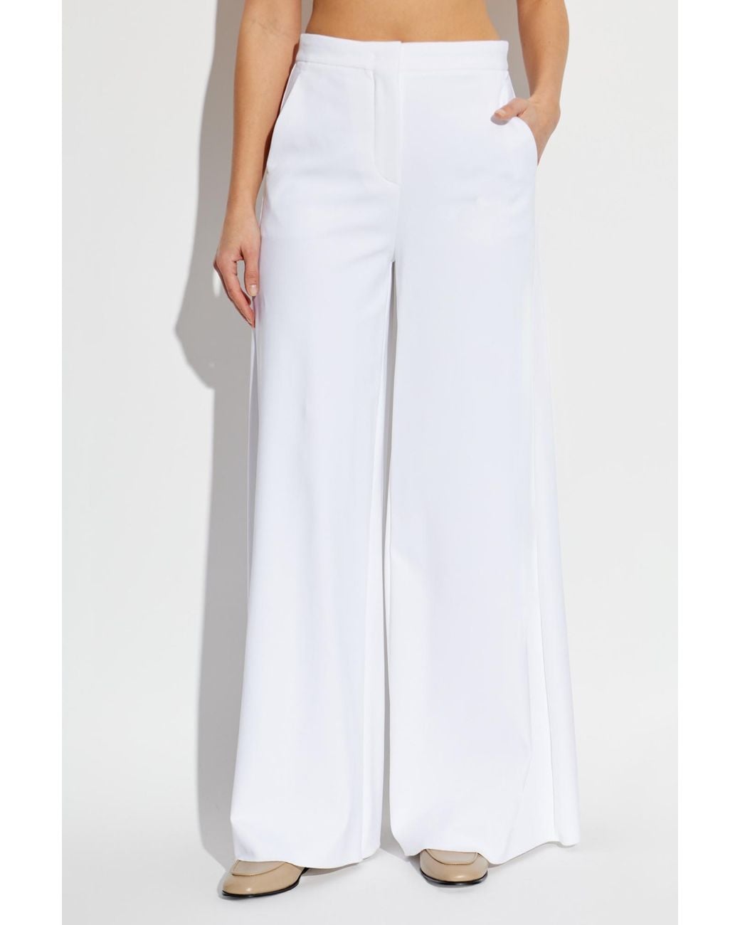 Max Mara White 'Corona' Trousers