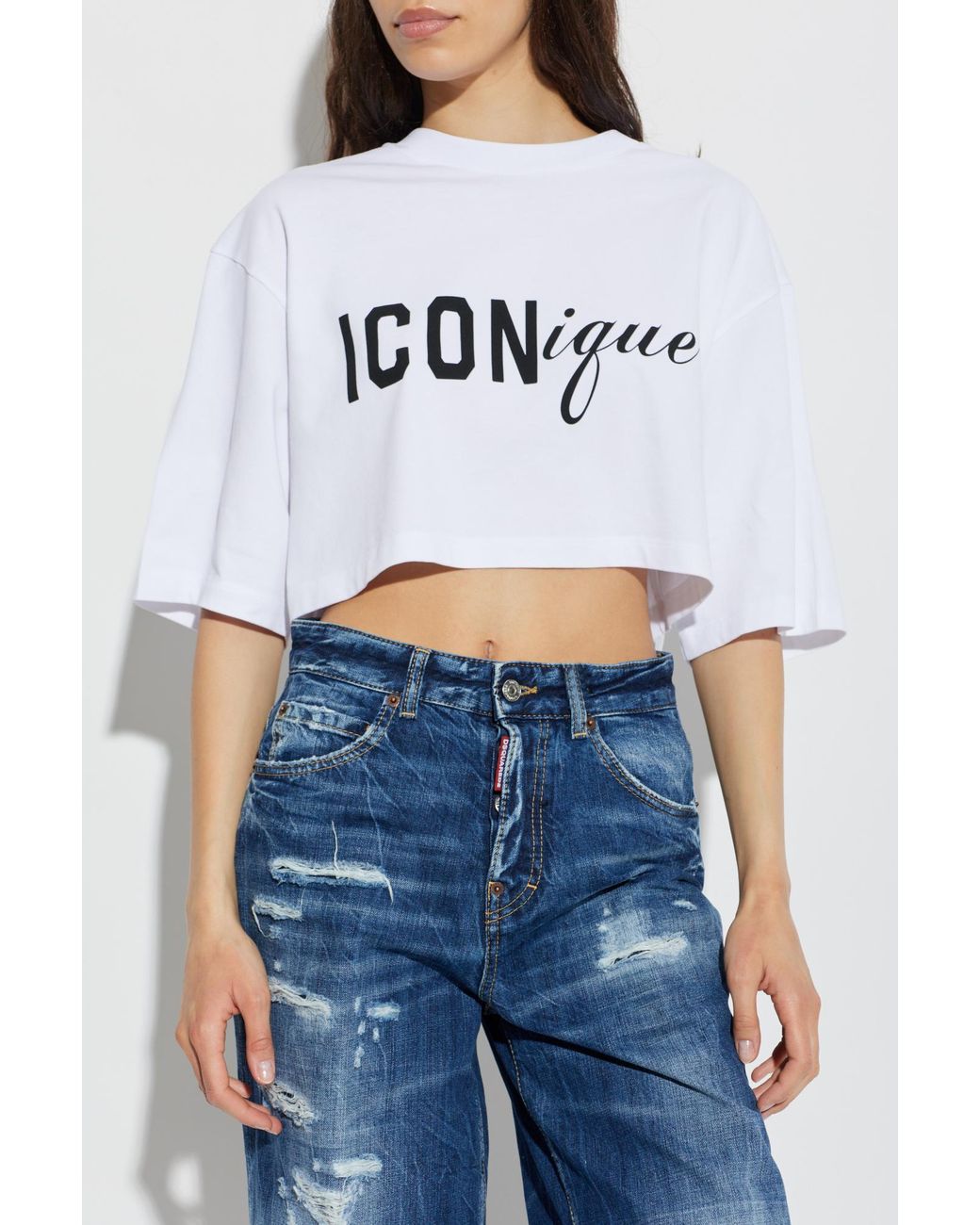 DSquared² Blue Short Top With Logo