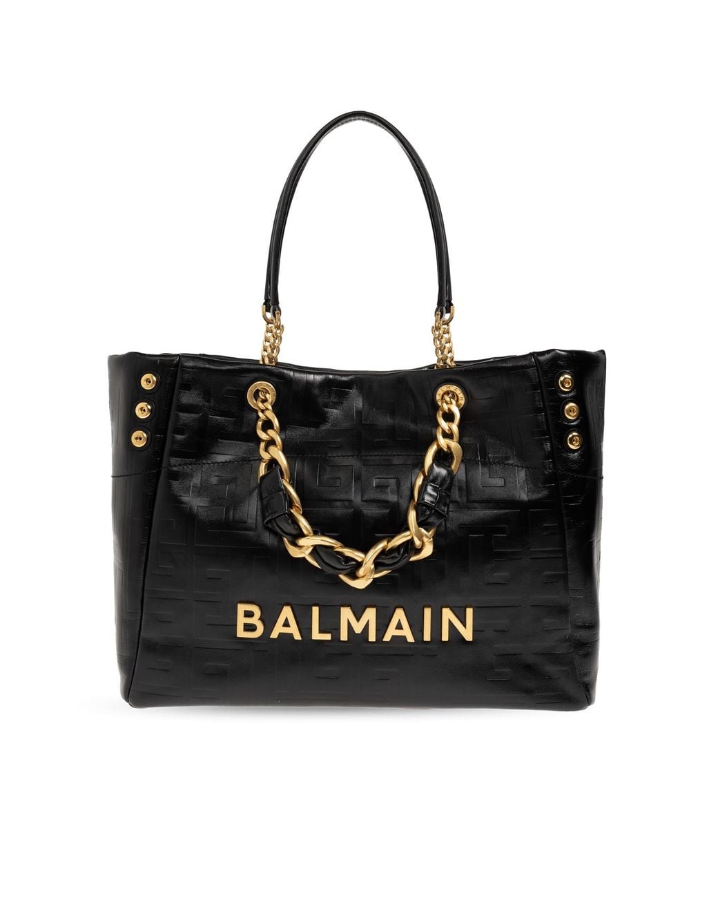 Balmain Black "1945 Soft" Bag