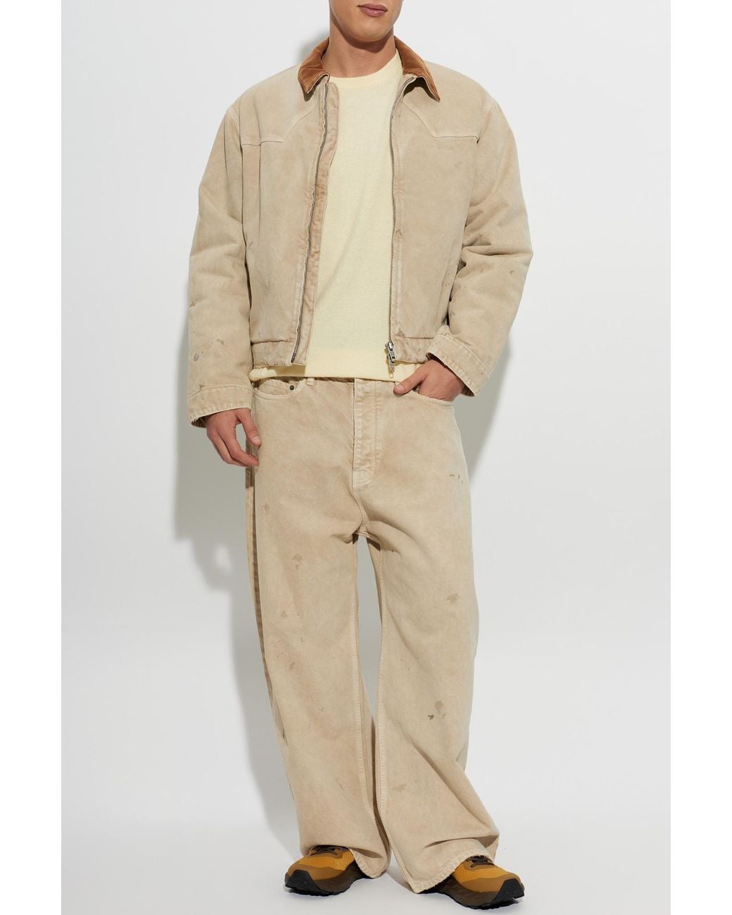 American Vintage Natural Crew Neck Sweater for men