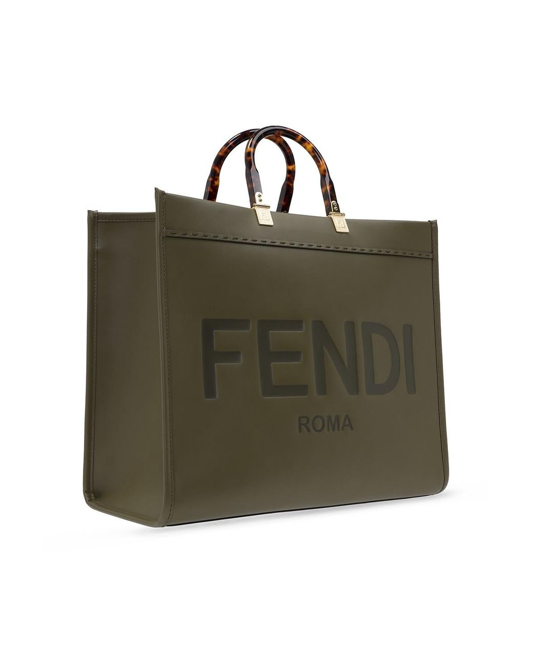 Fendi sunshine Shopper Bag Green Lyst Canada
