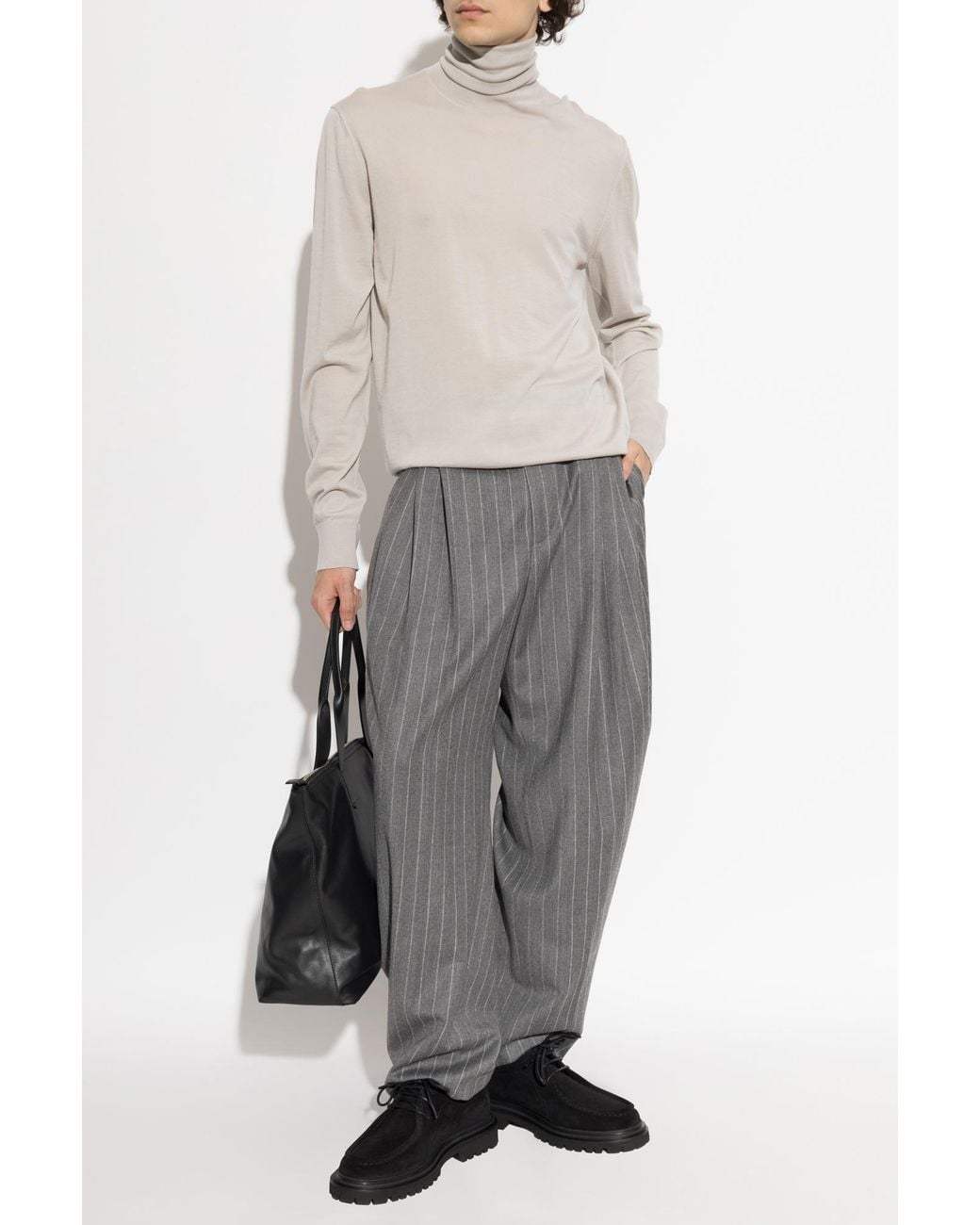 Dolce & Gabbana White Cashmere Turtleneck for men