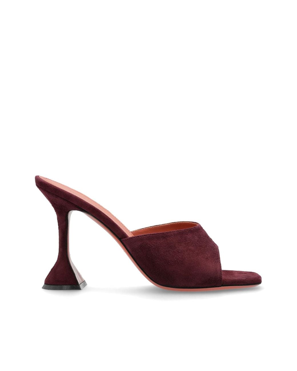 AMINA MUADDI Brown 'Lupita' Heeled Mules