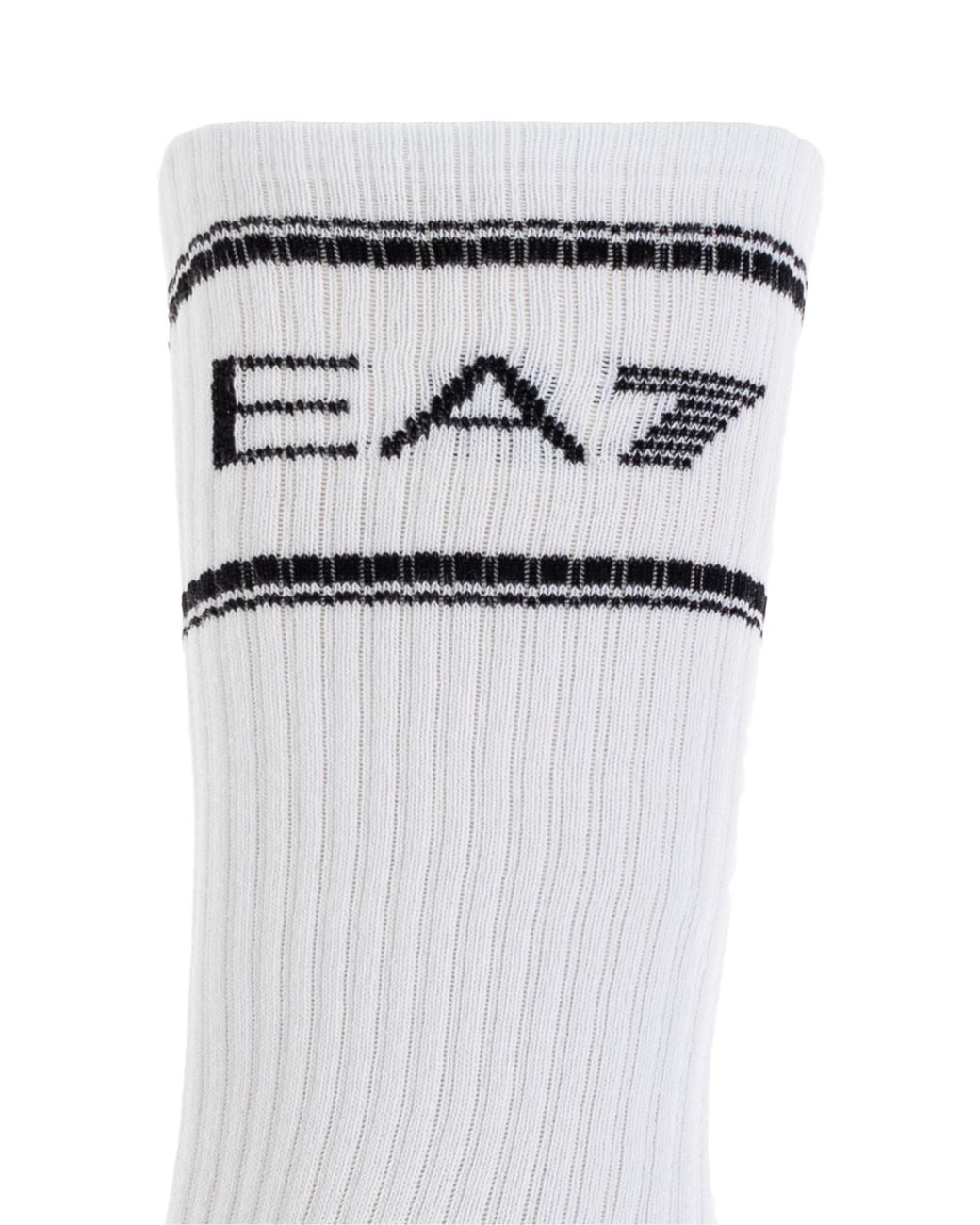 EA7 White Three-Pack Of Socks With Logo