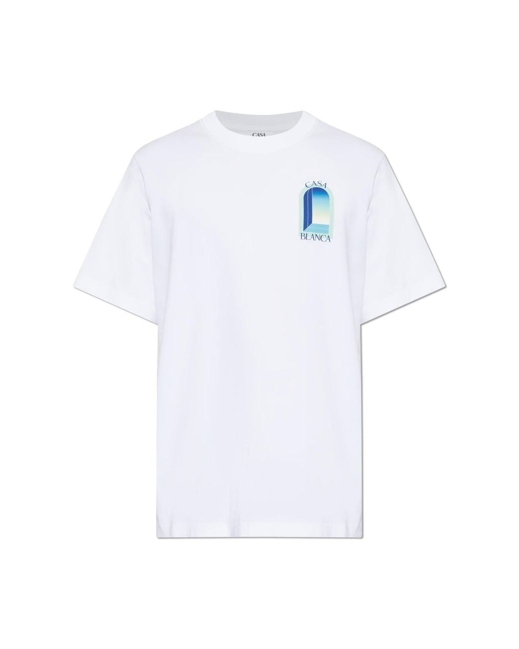 Casablanca White T-Shirt With Colorful Print for men