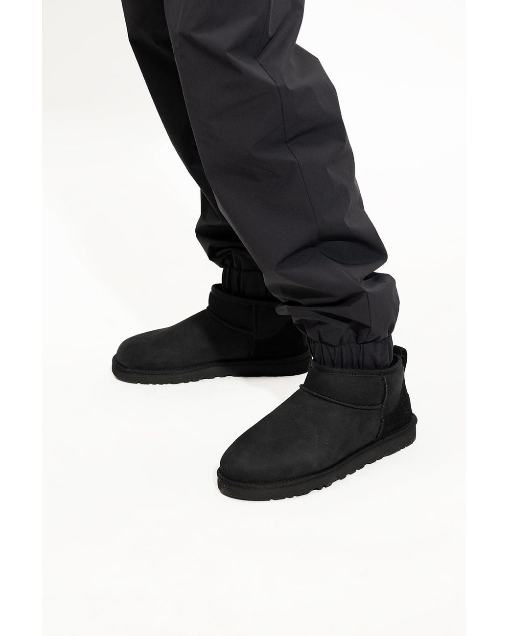 Ugg Black 'Classic Ultra Mini' Snow Boots for men