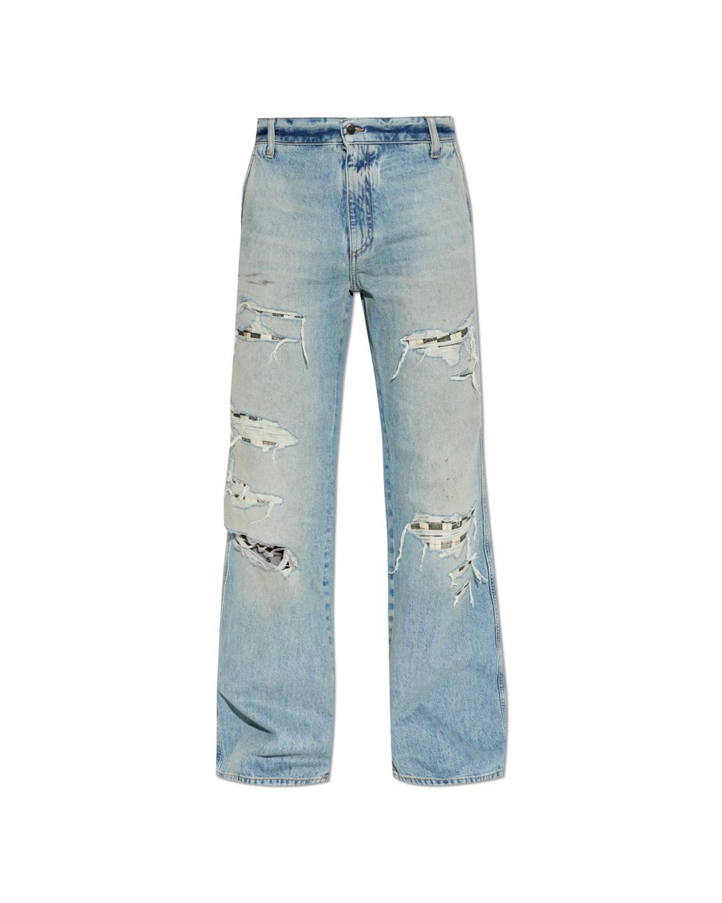Amiri Blue Jeans With Abrasions for men