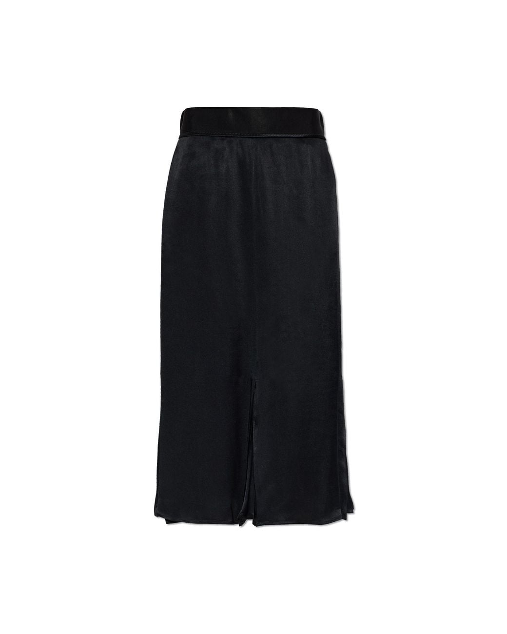 Maison Margiela Black Satin Skirt