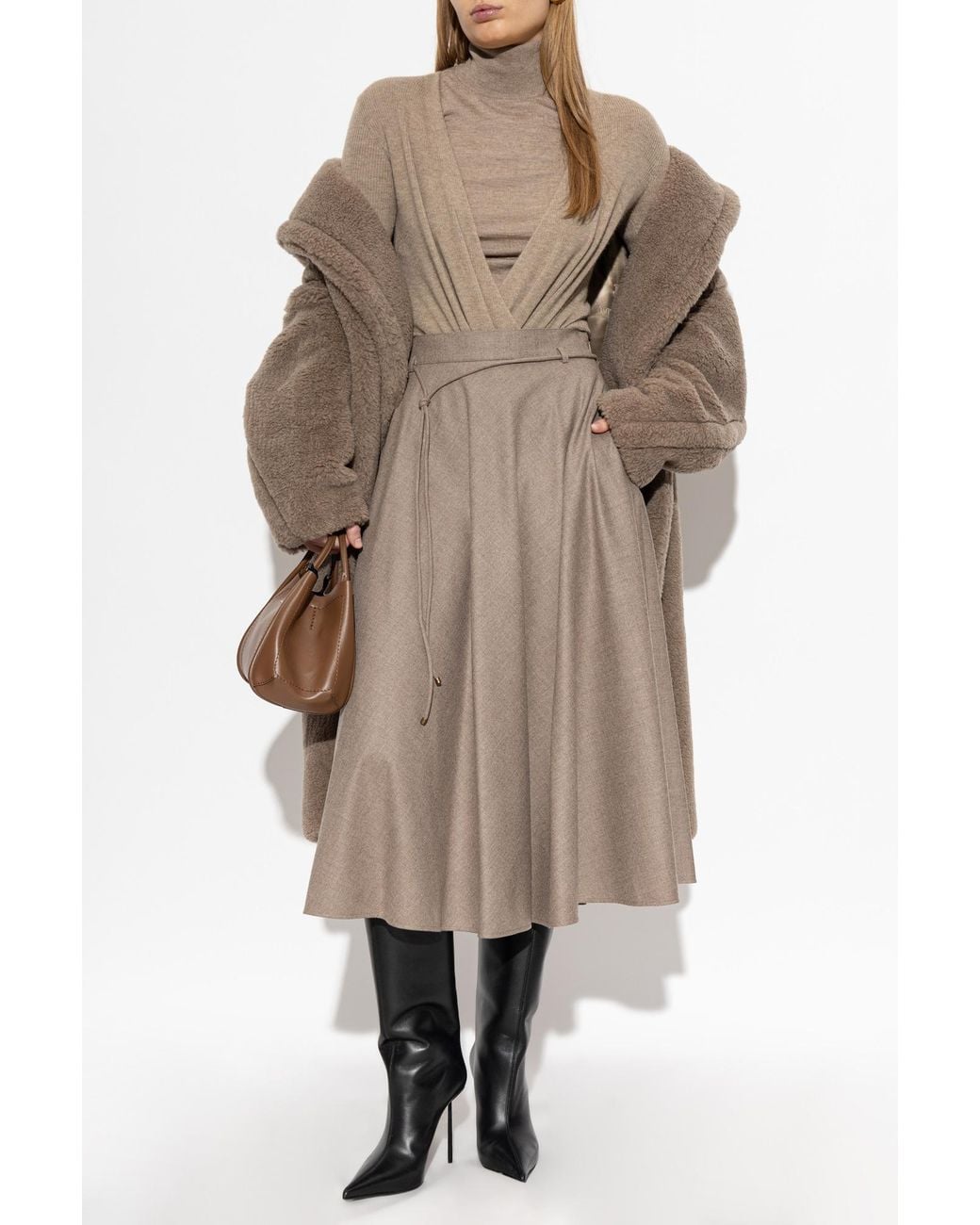 Max Mara Natural 'Ladyted' Cashmere Coat