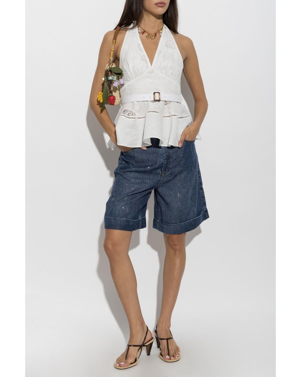 Self-Portrait White Top With Bare Shoulders