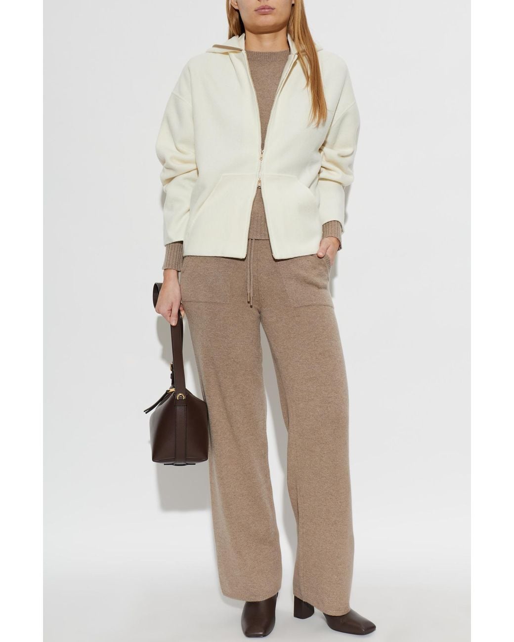 Max Mara White Wool Cardigan 'Petali'