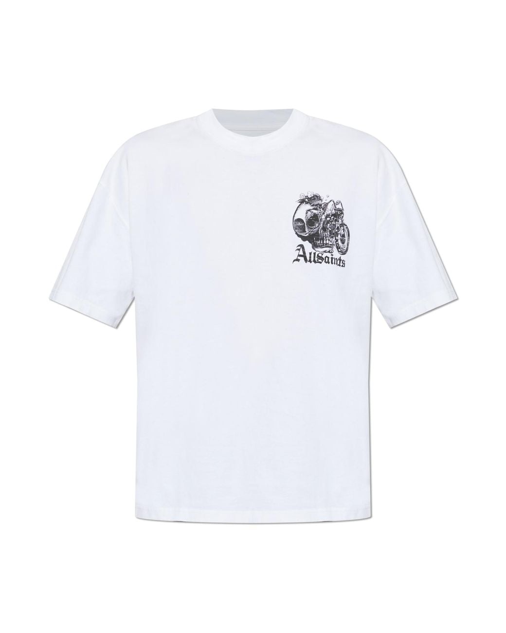 AllSaints White T-Shirt 'Panhead' for men