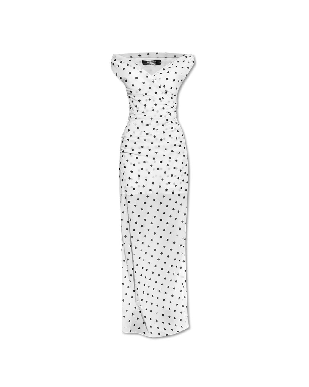 Jacquemus White Polka Dot Patterned Dress