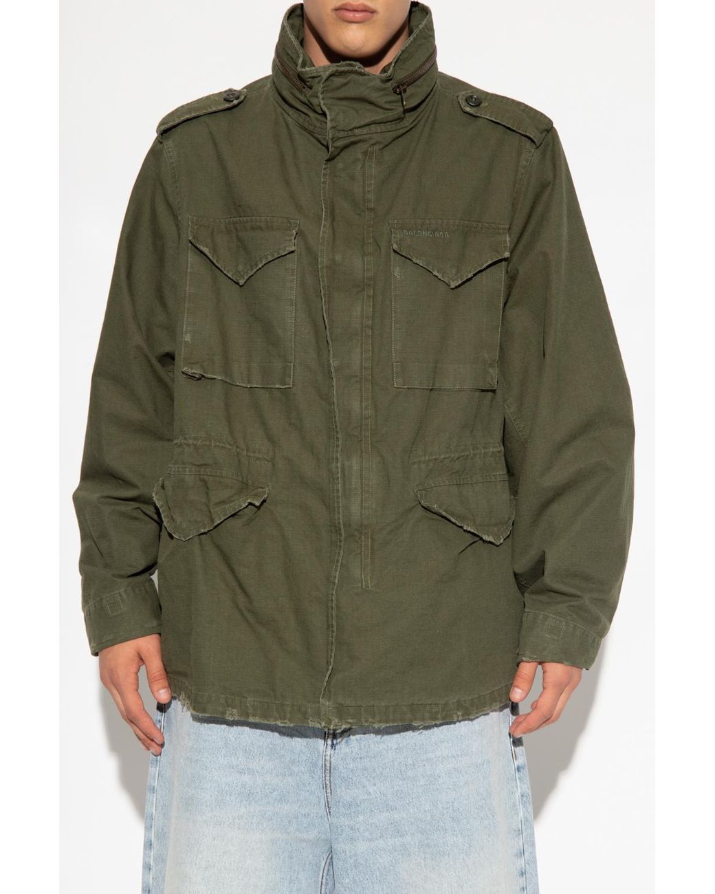 balenciaga jacket green