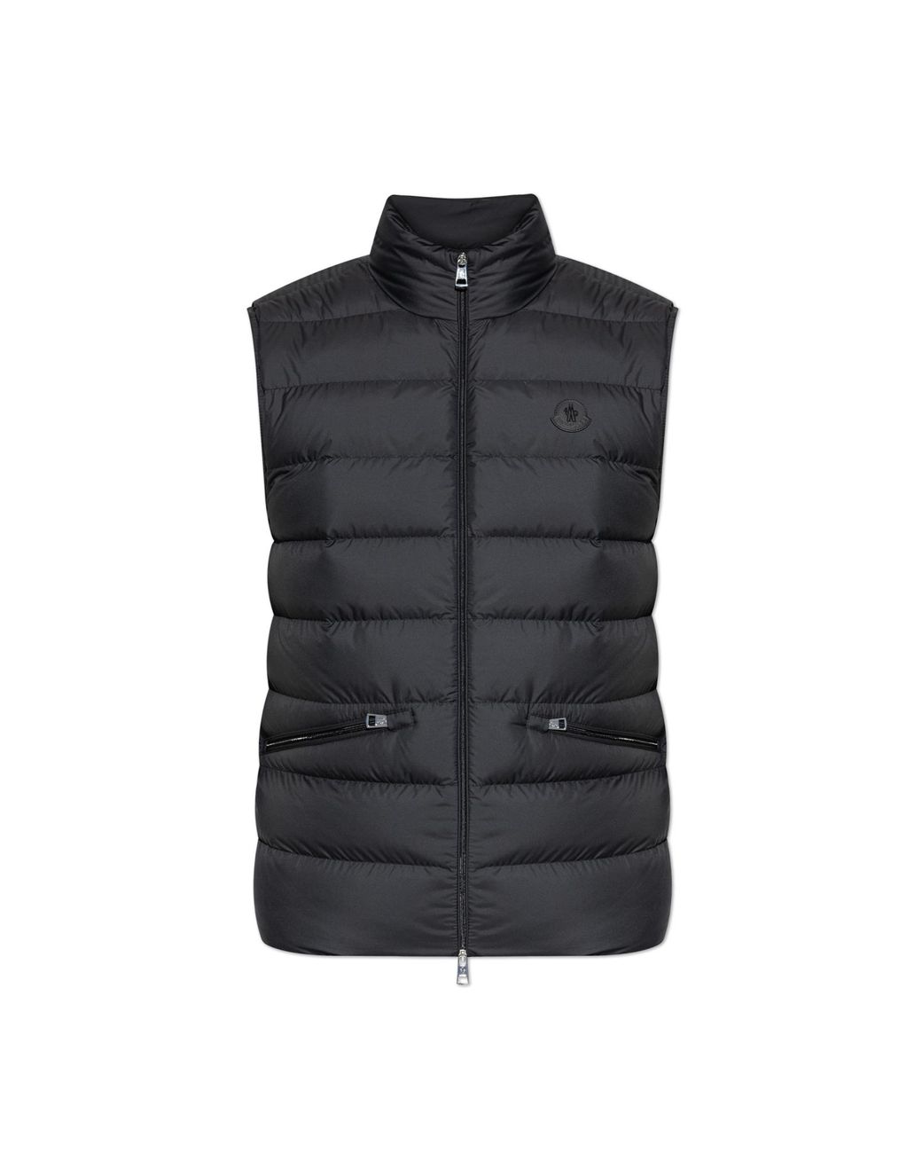 Moncler Black Puffer Vest "Lechtal" for men