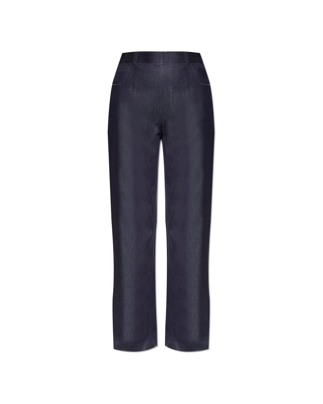 Marni Blue Trousers With Logo