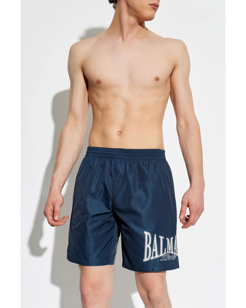 Balmain Blue Swim Shorts for men