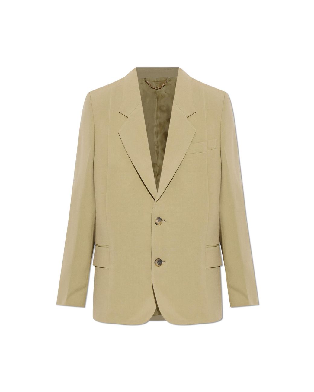 Victoria Beckham Natural Blazer With Double Vent