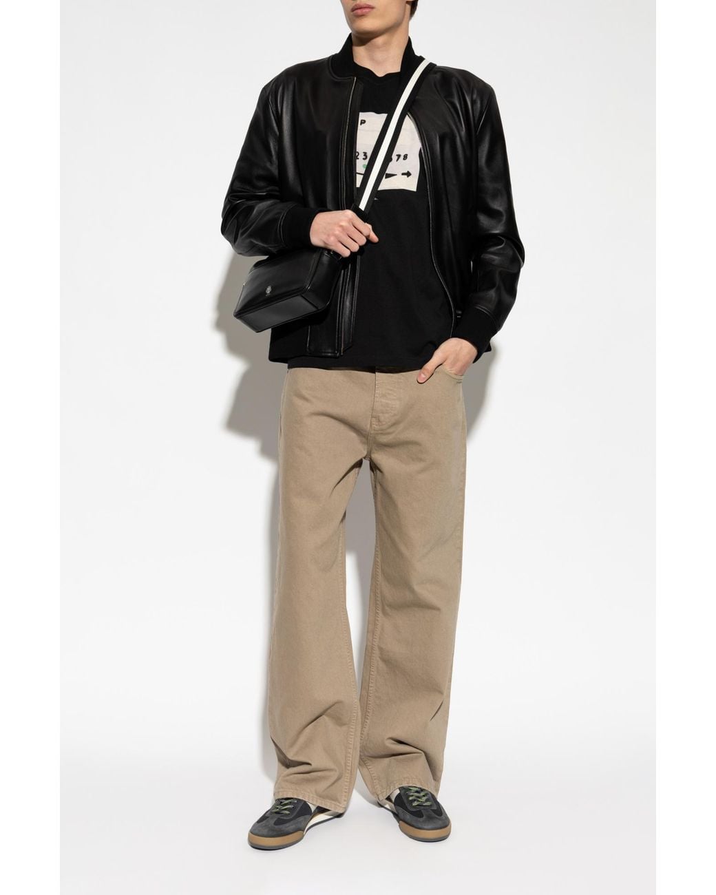Paul Smith Black T-Shirt With Colorful Print for men