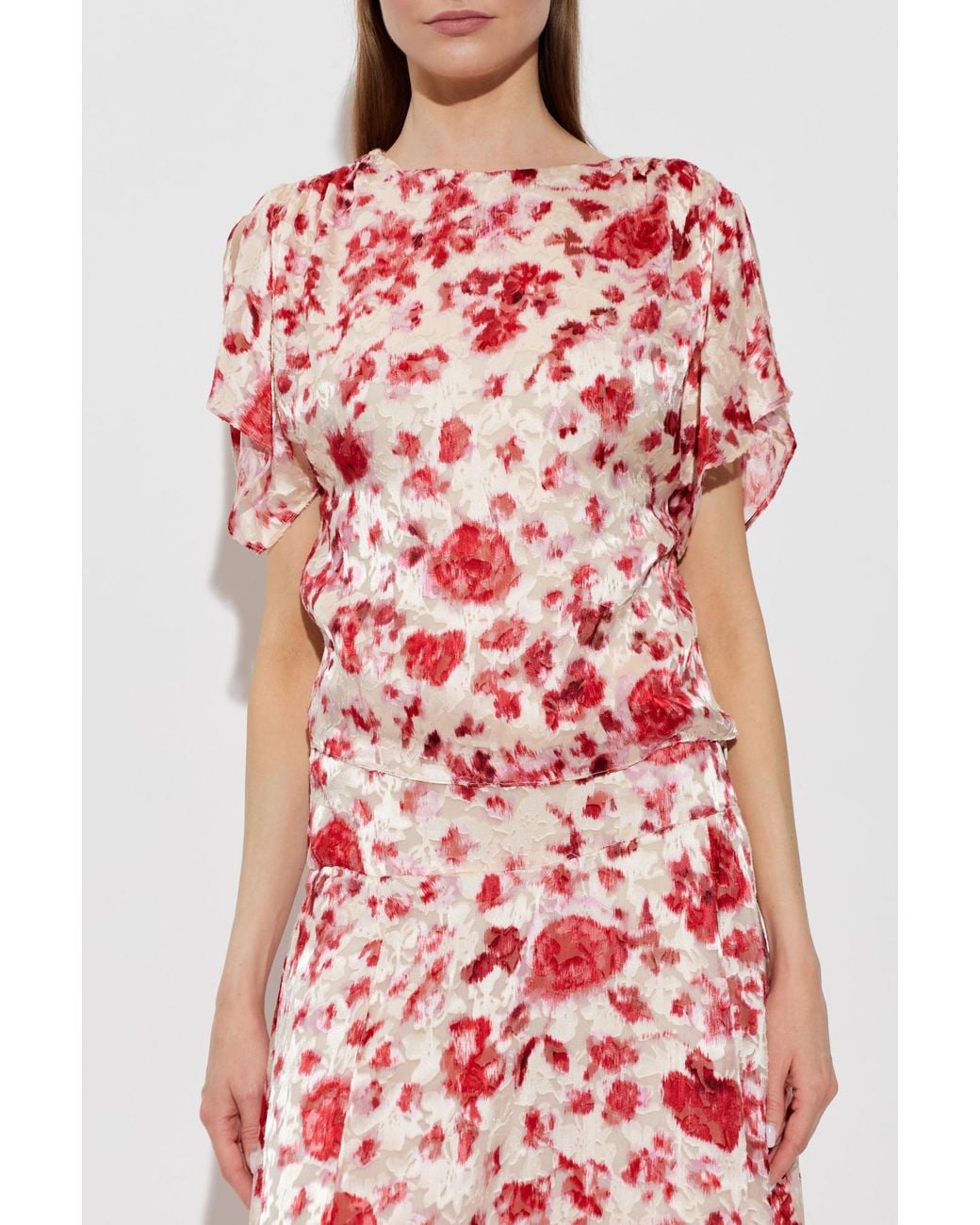 Isabel Marant Red Top 'Hervane'
