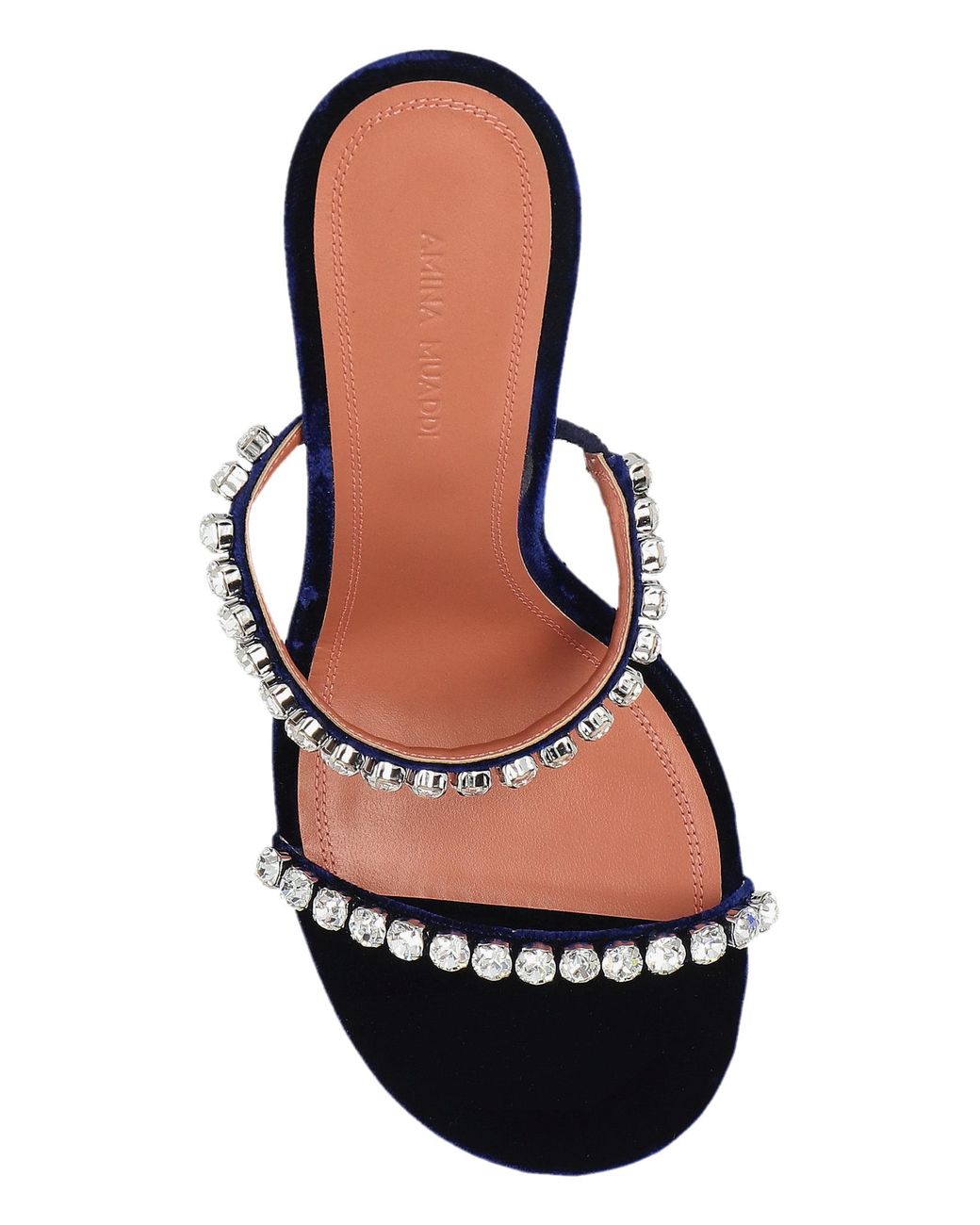 AMINA MUADDI White Heeled Mules 'Gigi'