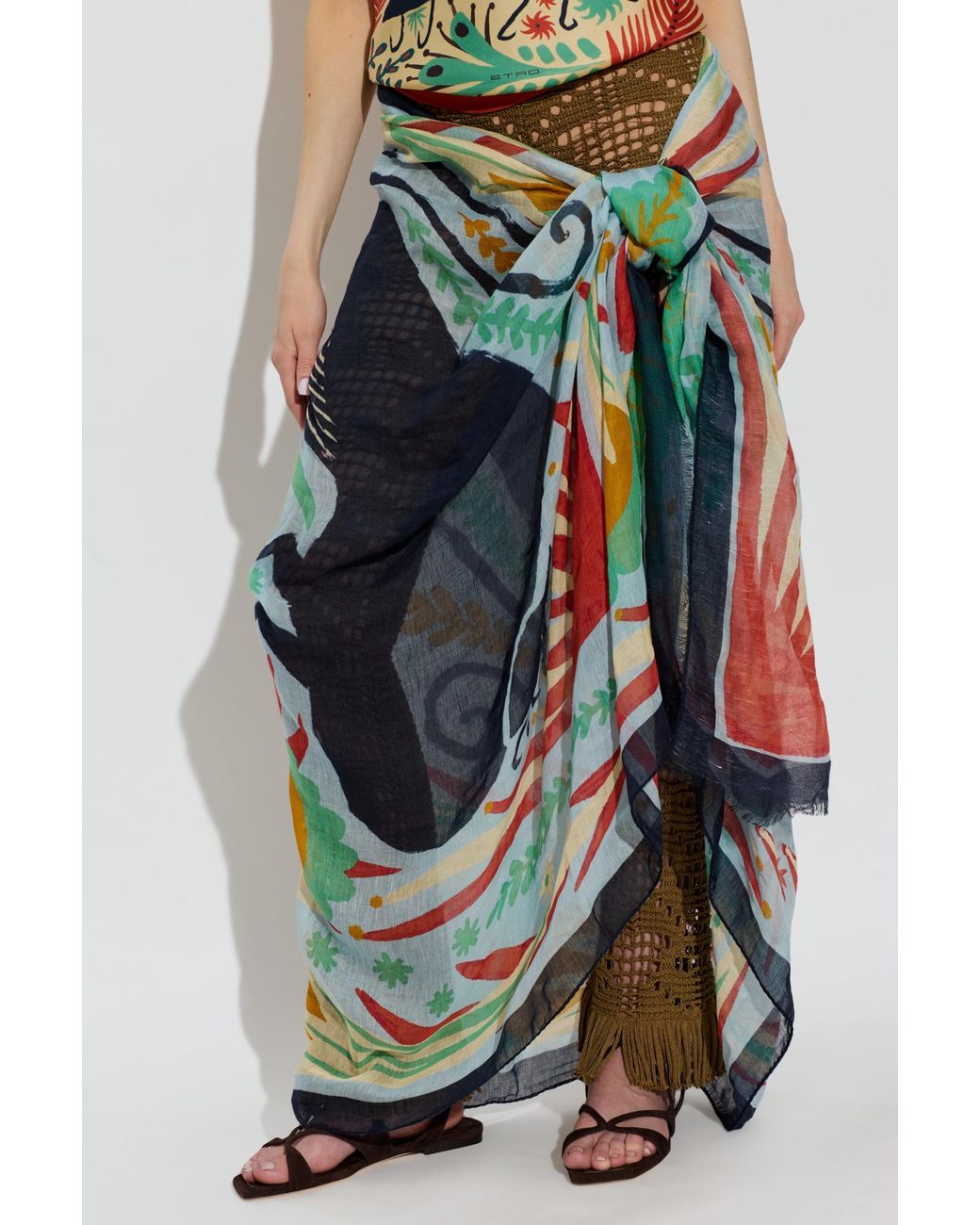 Etro Multicolor Patterned Scarf