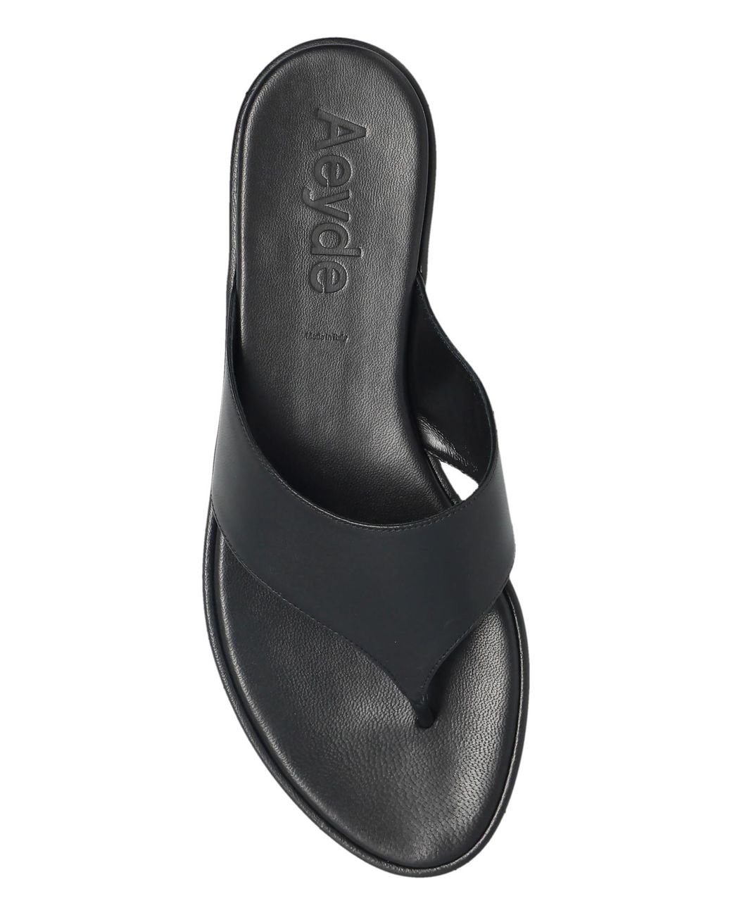 Aeyde Black Amaya Slides