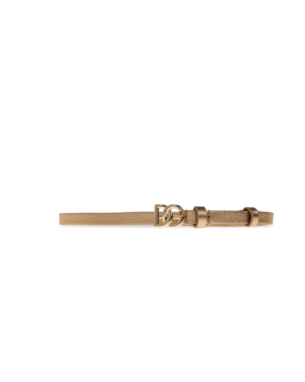 Dolce & Gabbana Metallic Leather Belt