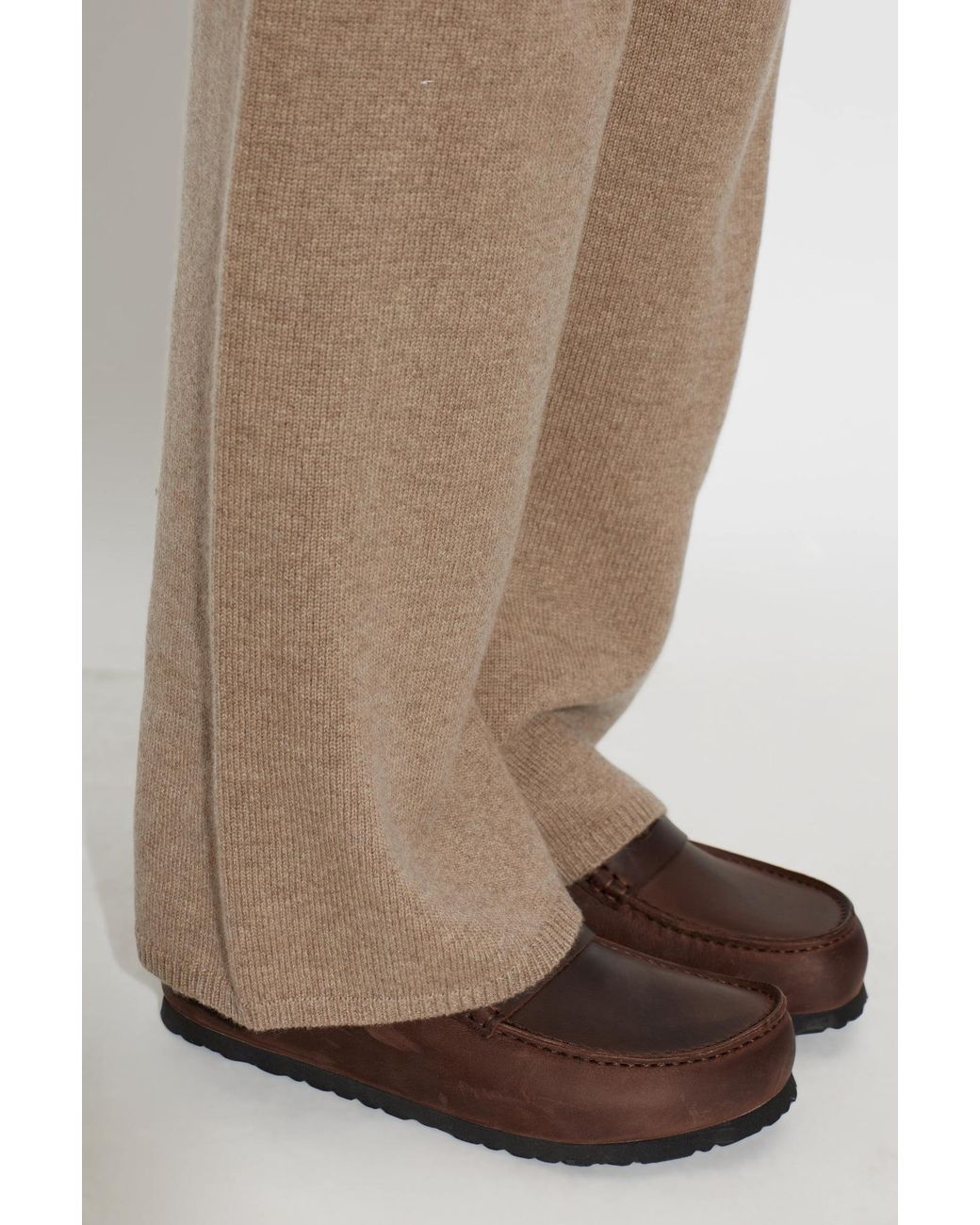 Birkenstock Brown Leather Shoes 'Naples Wrapped'