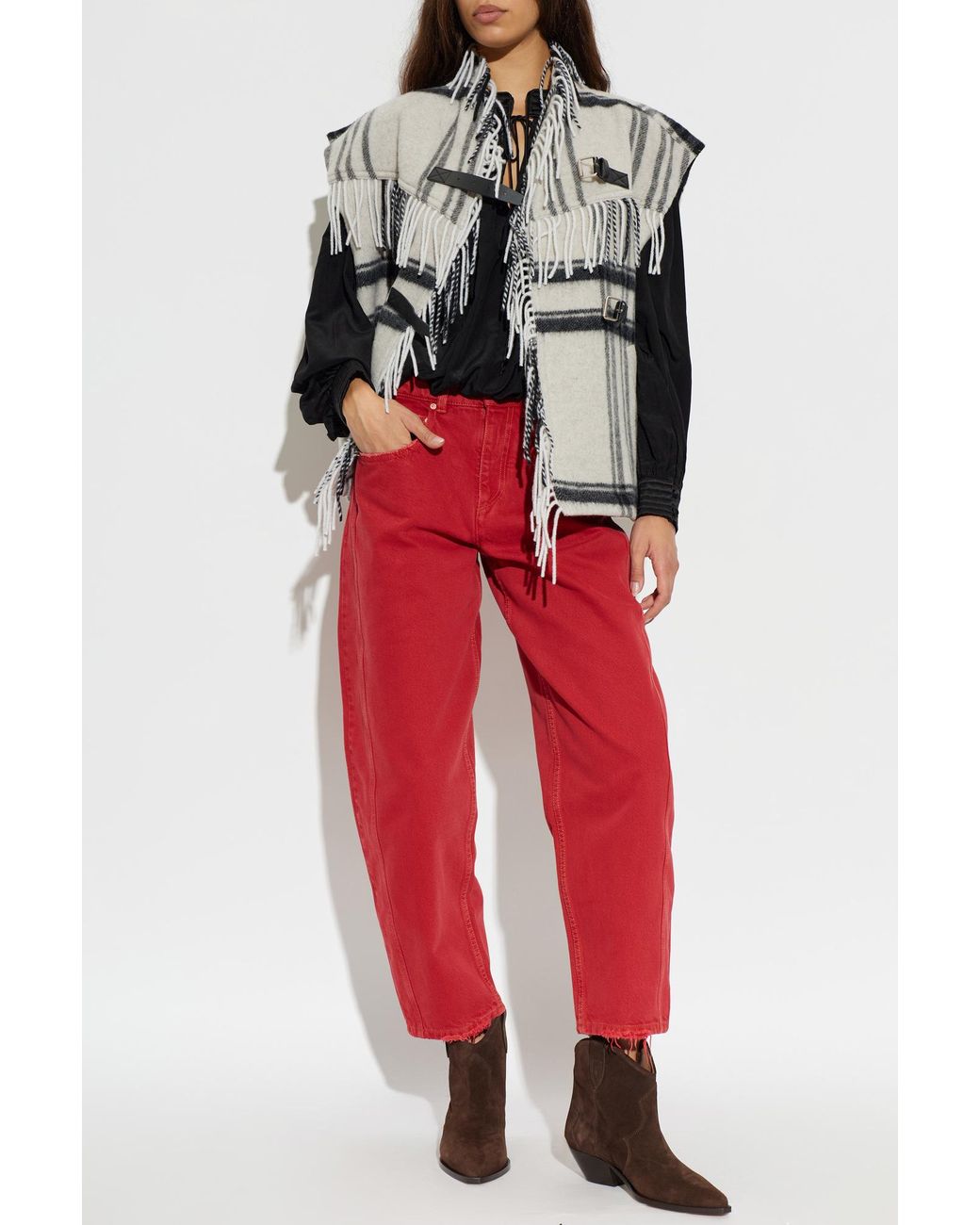 Isabel Marant Gray Wool Vest "Ginesa"