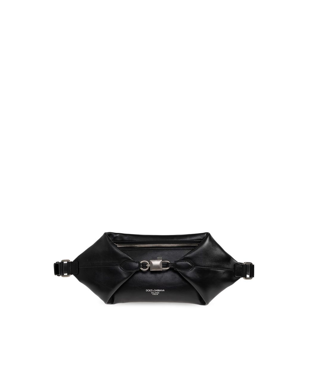 Dolce & Gabbana Black Dog Carrier Bag 'Lock' for men