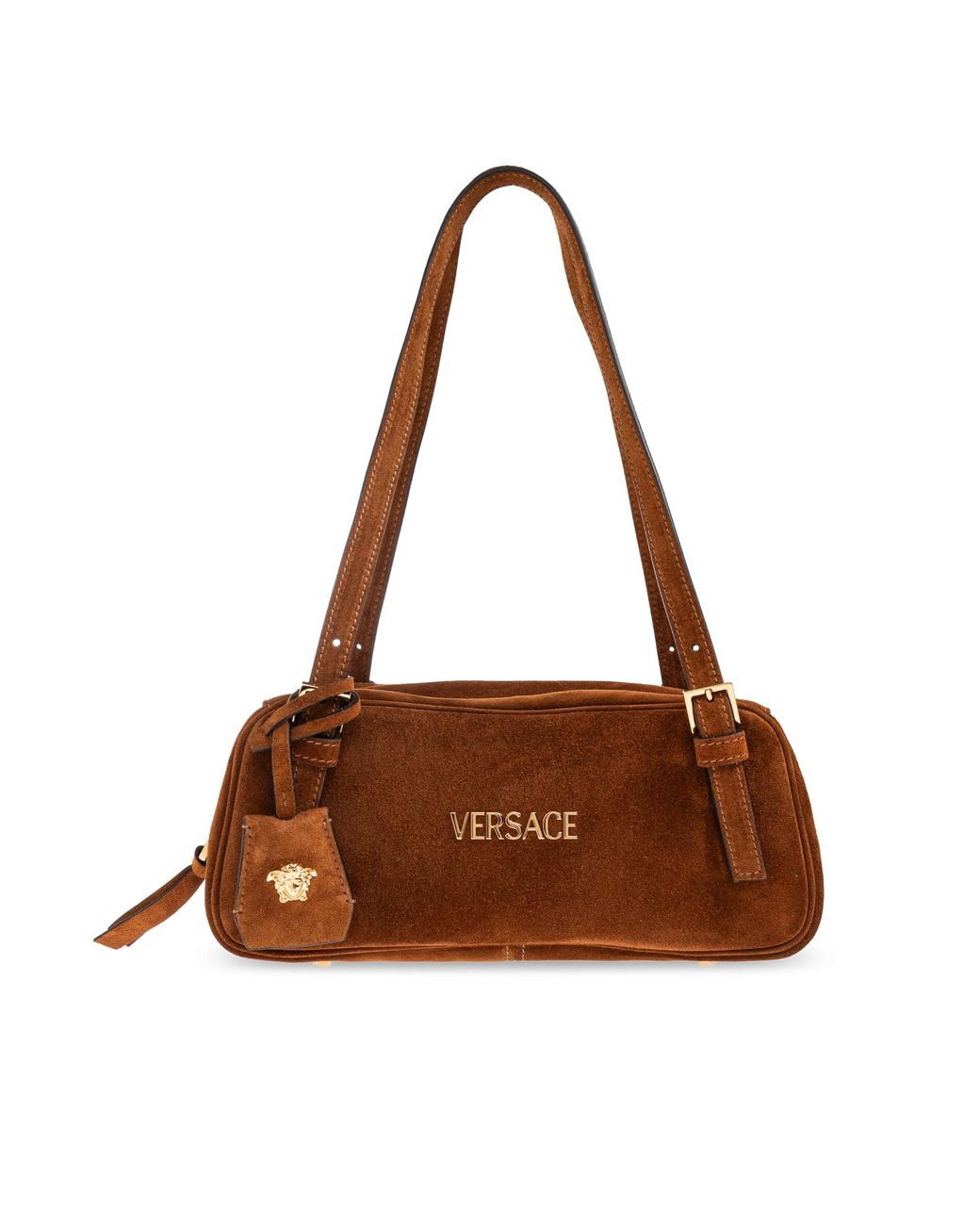 Versace Brown Shoulder Bag "Tag Bowling"