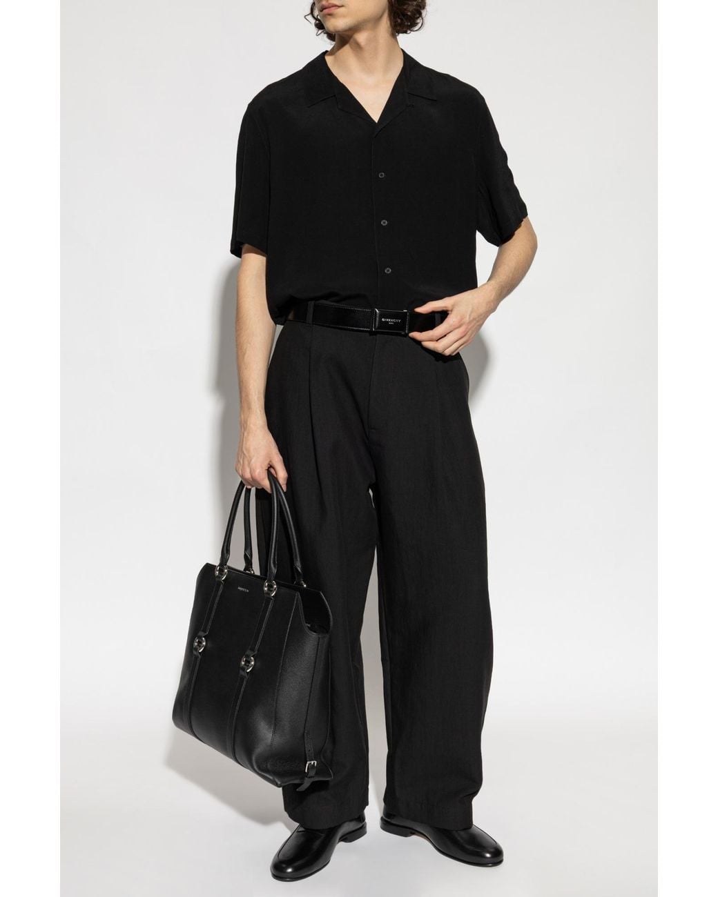 Studio Nicholson Black 'Ellis' Trousers for men