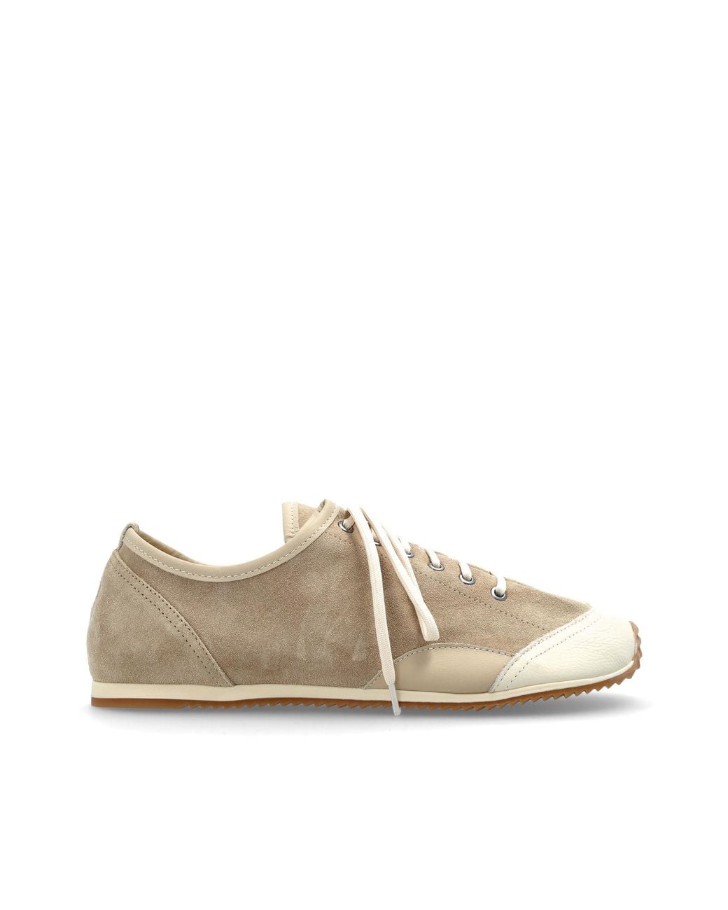 Lemaire White Suede Sports Shoes