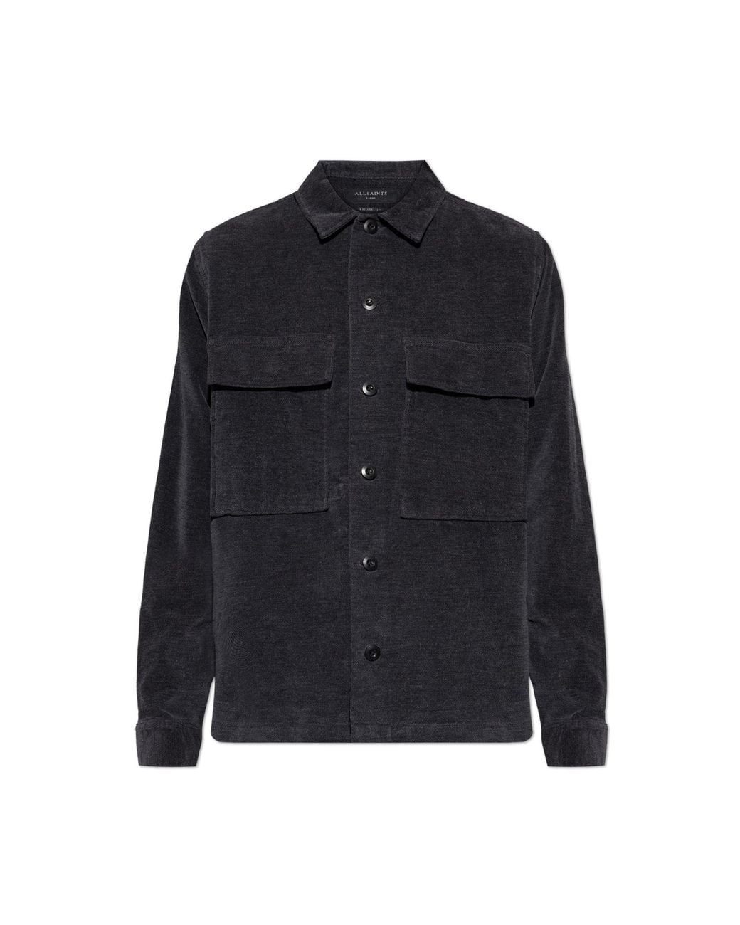 AllSaints Black "Hawker" Shirt for men